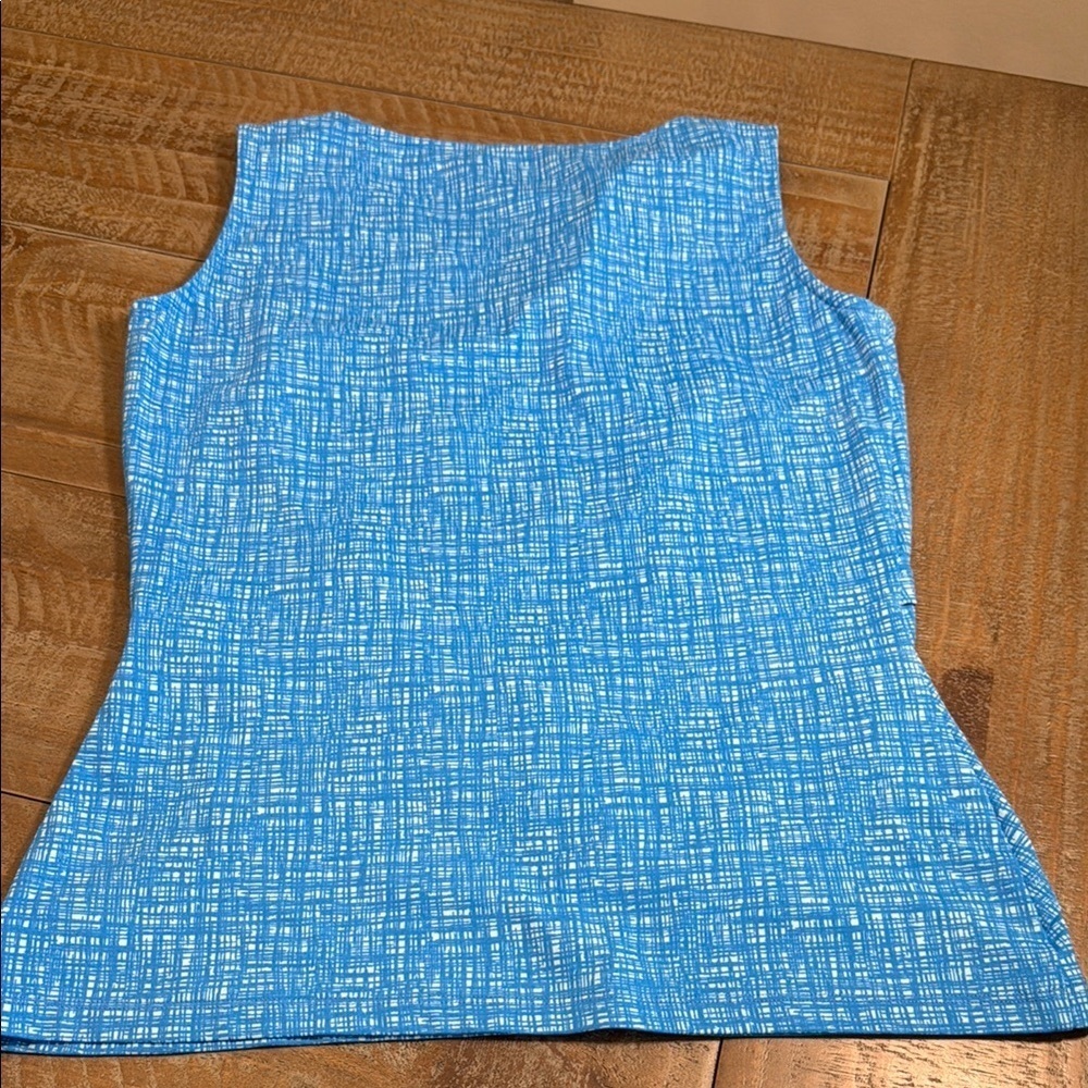 J. McLaughlin Blue Sleeveless Women's Top - Picture 4 of 6